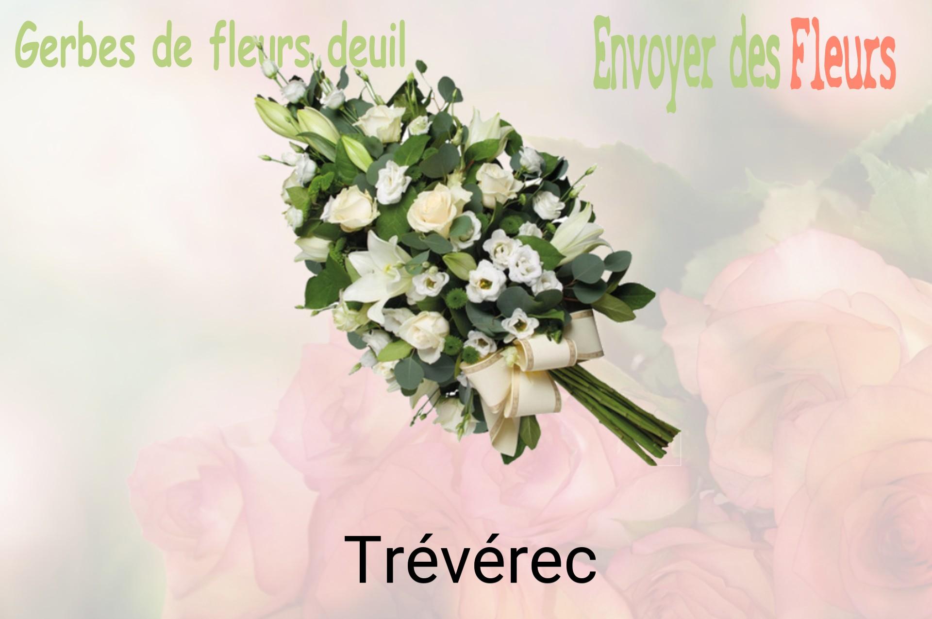Gerbe de fleurs de deuil livrée à Trévérec